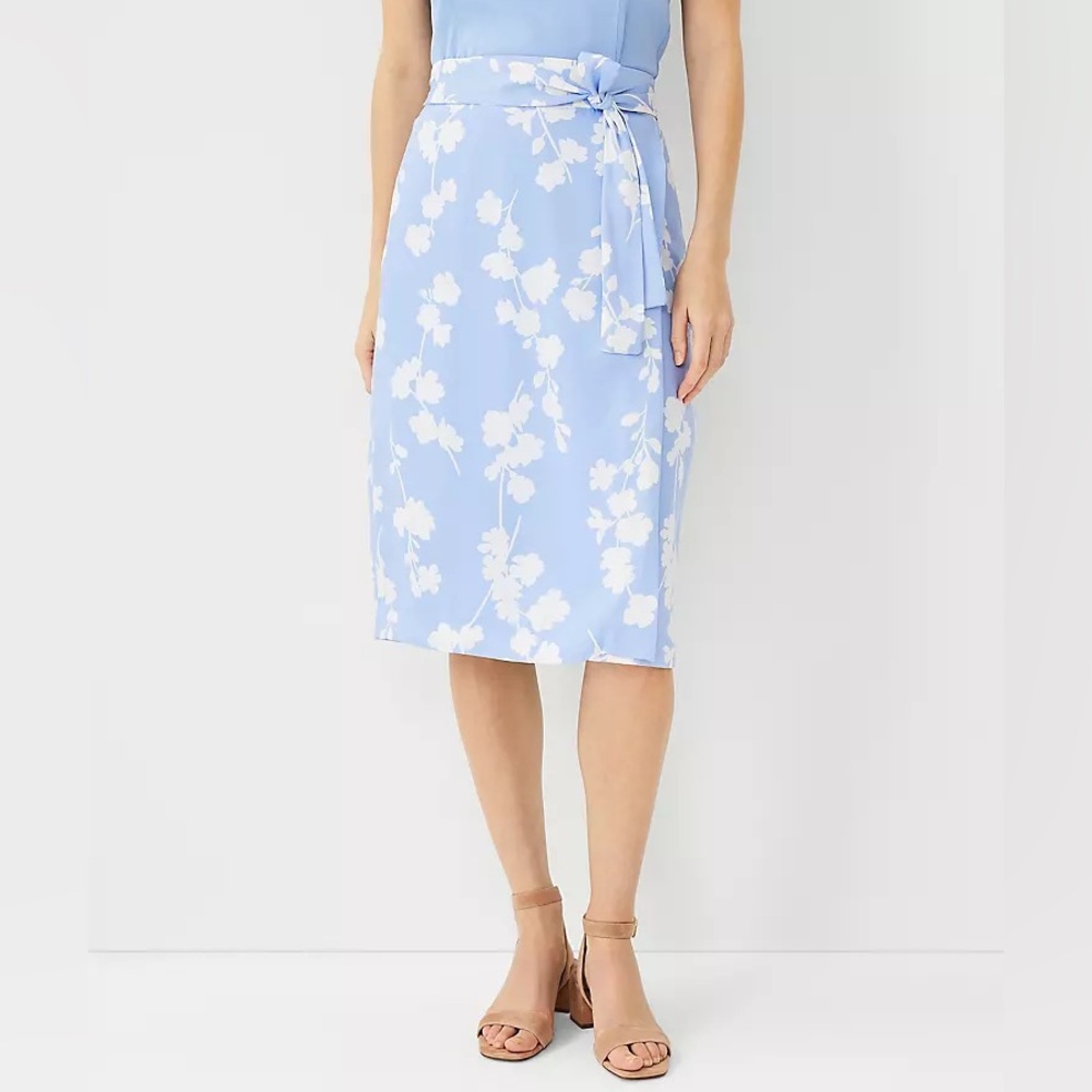 NEW | Ann Taylor | Wrap Pencil Midi Skirt